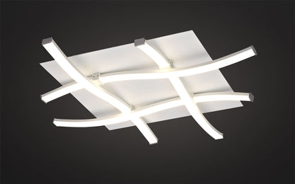 Mantra M6004 Nur Blanco Ceiling 34W LED 3000K, 2600lm, Dimmable White/Frosted Acrylic, 3yrs Warranty - M6004 Ceiling