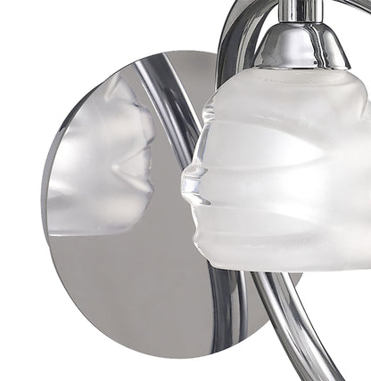 Mantra Loop Wall Light Switched 1 Light G9 ECO, Polished Chrome