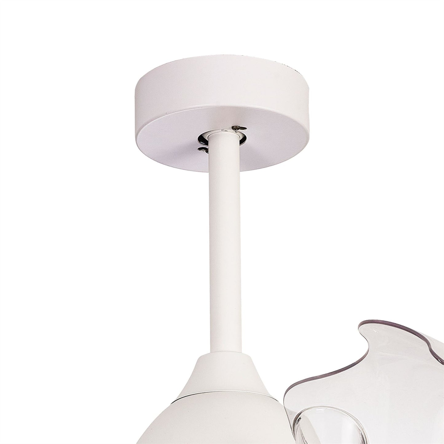 Coin Mini 45W LED Dimmable Ceiling Light With Built-In 25W DC Reversible Fan, Remote & APP Control, Wood, 2500lm, 5yrs Warranty
