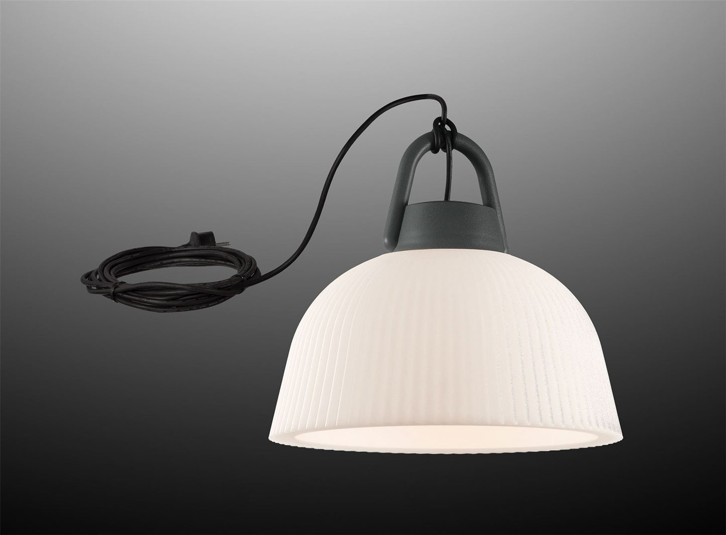 Mantra Fusion M6216 Kinke Pendant, 1 x E27, IP65, Anthracite, 2yrs Warranty