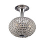 Diyas Vado 28cm Semi Flush 3 Light G9 Polished Chrome/Crystal