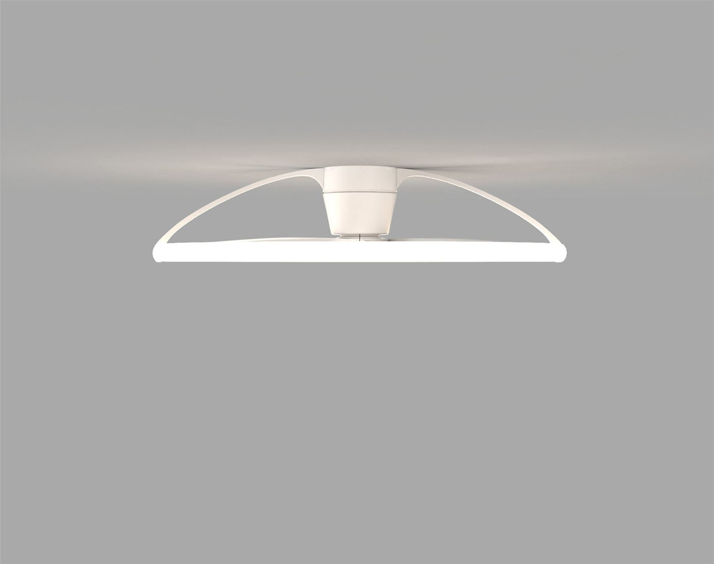 Nepal 105cm 75W LED Dimmable Light With Built-In 35W DC Reversible Fan, White Finish c/w Remote Control, APP & Alexa/Google Voice Control, 7200lm