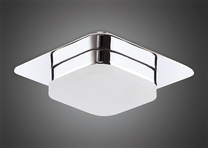Mantra Fusion Marcel Recessed Down Light 5W LED Square 3000K IP44, 450lm, Polished Chrome/Frosted Acrylic, Cut Out: 70mm, Driver Included, 3yrs Warranty