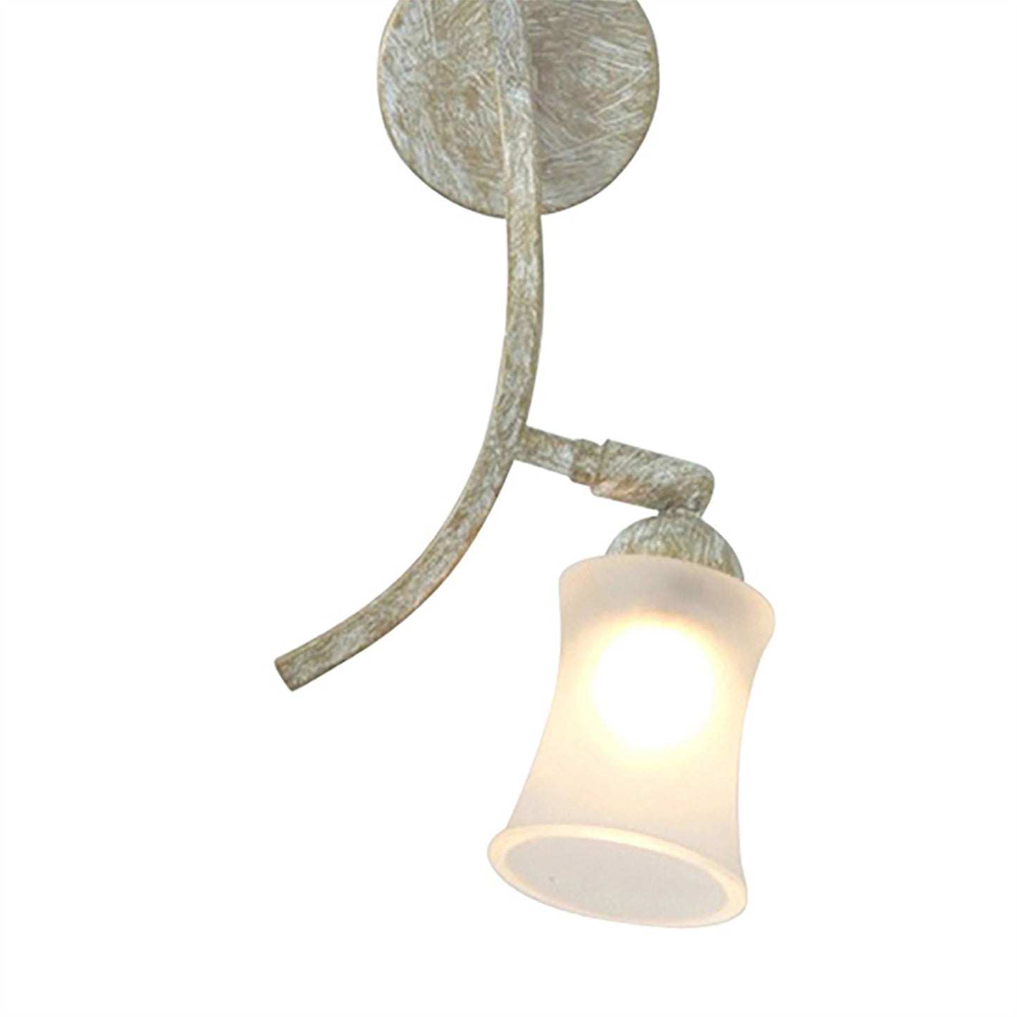 Diyas Toscano Wall Light 2 Light G9 White/French Gold/Frosted Glass