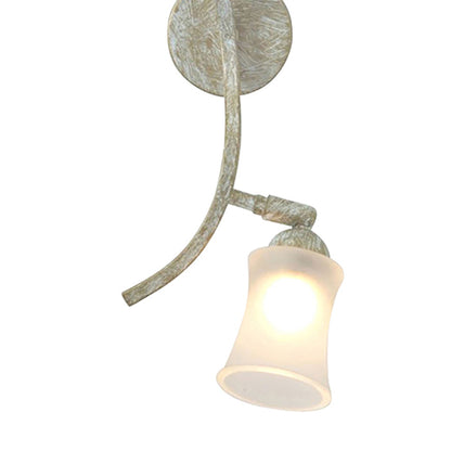 Diyas Toscano Wall Light 2 Light G9 White/French Gold/Frosted Glass