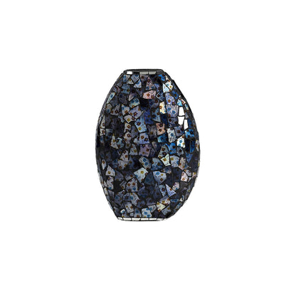 Diyas Home (DH) Myra Mosaic Vase Small Blue/Silver Mosaic