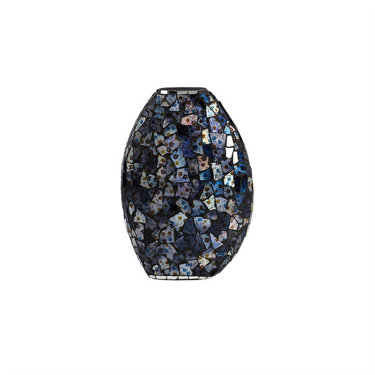 Diyas Home (DH) Myra Mosaic Vase Small Blue/Silver Mosaic