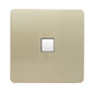 Trendi Artistic Modern Glossy Tactile Telephone Socket Gold ART-TLPGO