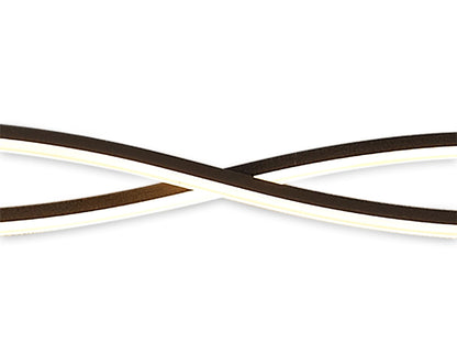 Mantra M5818 Sahara XL Linear Pendant 42W LED 2800K, 3400lm, Dimmable Frosted Acrylic, Brown Oxide, 3yrs Warranty