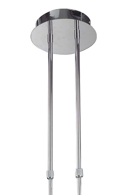 Mantra Mistral LED M3801 Mistral Telescopic 30W LED Round 3000K, 2700lm, Polished Chrome/Frosted Acrylic, 3yrs Warranty - M3801 Ceiling