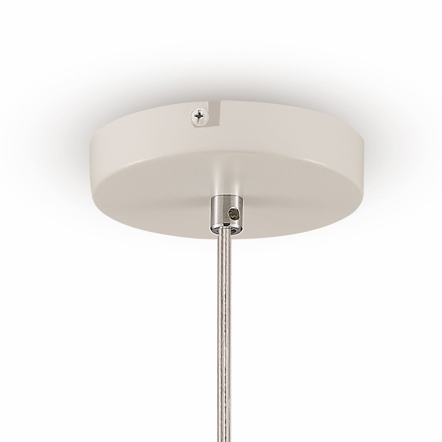 Deco Somerset Pendant 1 Light E27 White/Polished Chrome