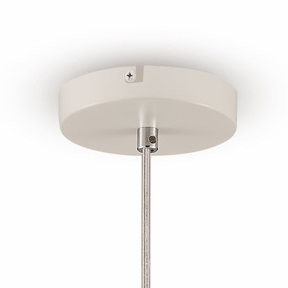 Deco Somerset Pendant 1 Light E27 White/Polished Chrome
