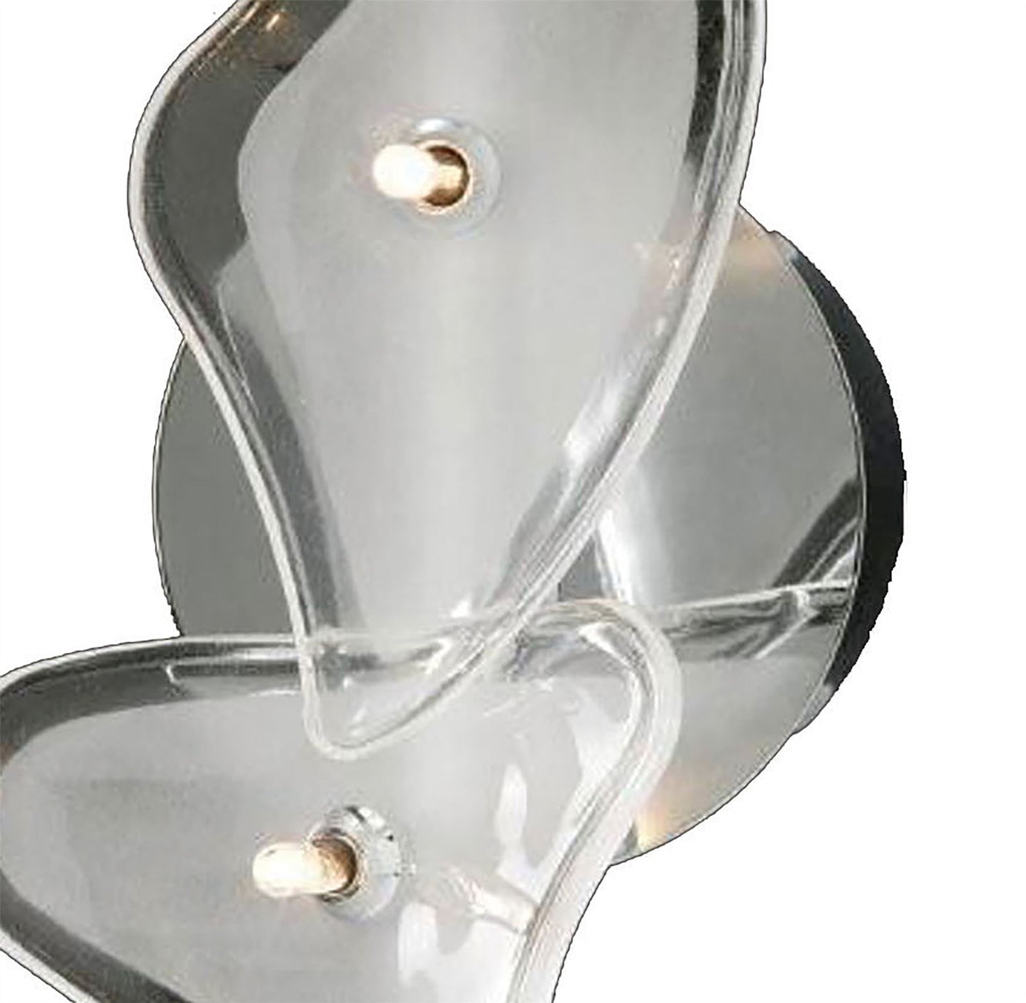 Mantra Otto Ceiling/Wall 2 Light G4 Bar, Polished Chrome/Frosted Glass, NOT LED/CFL Compatible