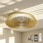 Himalaya 63cm 70W LED Dimmable Light With Built-In 35W DC Reversible Fan, Remote, APP & Alexa/Google Voice Control, 4900lm, Wood, 5yrs Warranty