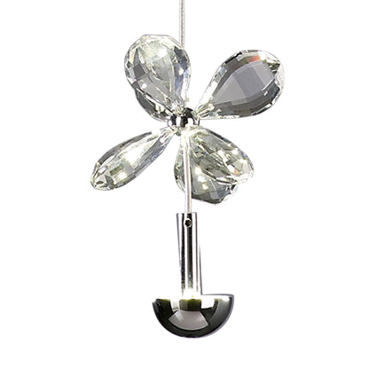Diyas Aviva 12cm  1 Light 4000K LED Polished Chrome/Crystal Ceiling Pendant Light Fitting