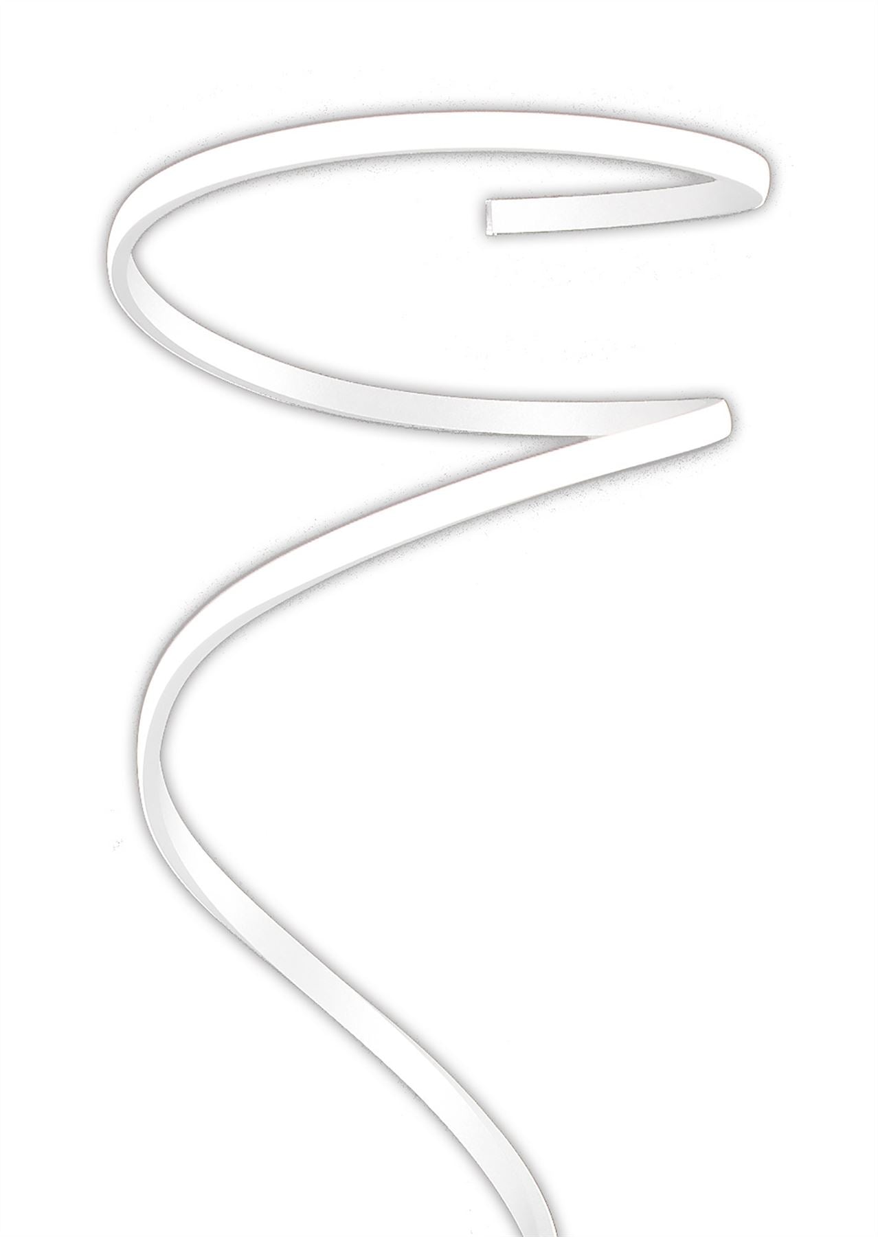Mantra M6102 Helix Floor Lamp 180cm, 42W LED, 4000K, 3360lm, White & Chrome, 3yrs Warranty