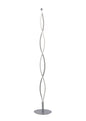 Mantra M4861 Sahara Floor Lamp 21W LED 3000K, 1470lm, Silver/Frosted Acrylic/Polished Chrome, 3yrs Warranty