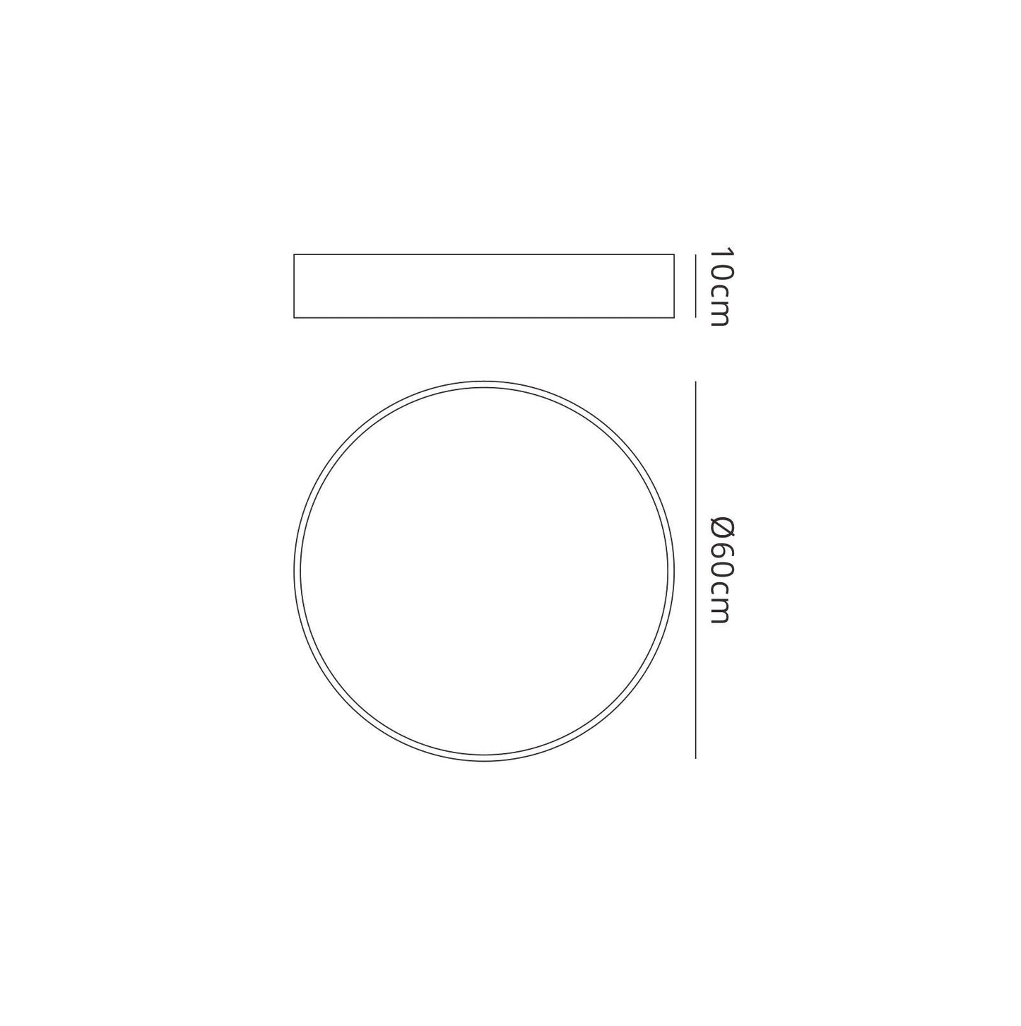 Mantra Fusion M6150 Cumbuco Ceiling 60cm Round, 50W LED, 3000K, 3500lm, White, 3yrs Warranty - M6150 Ceiling
