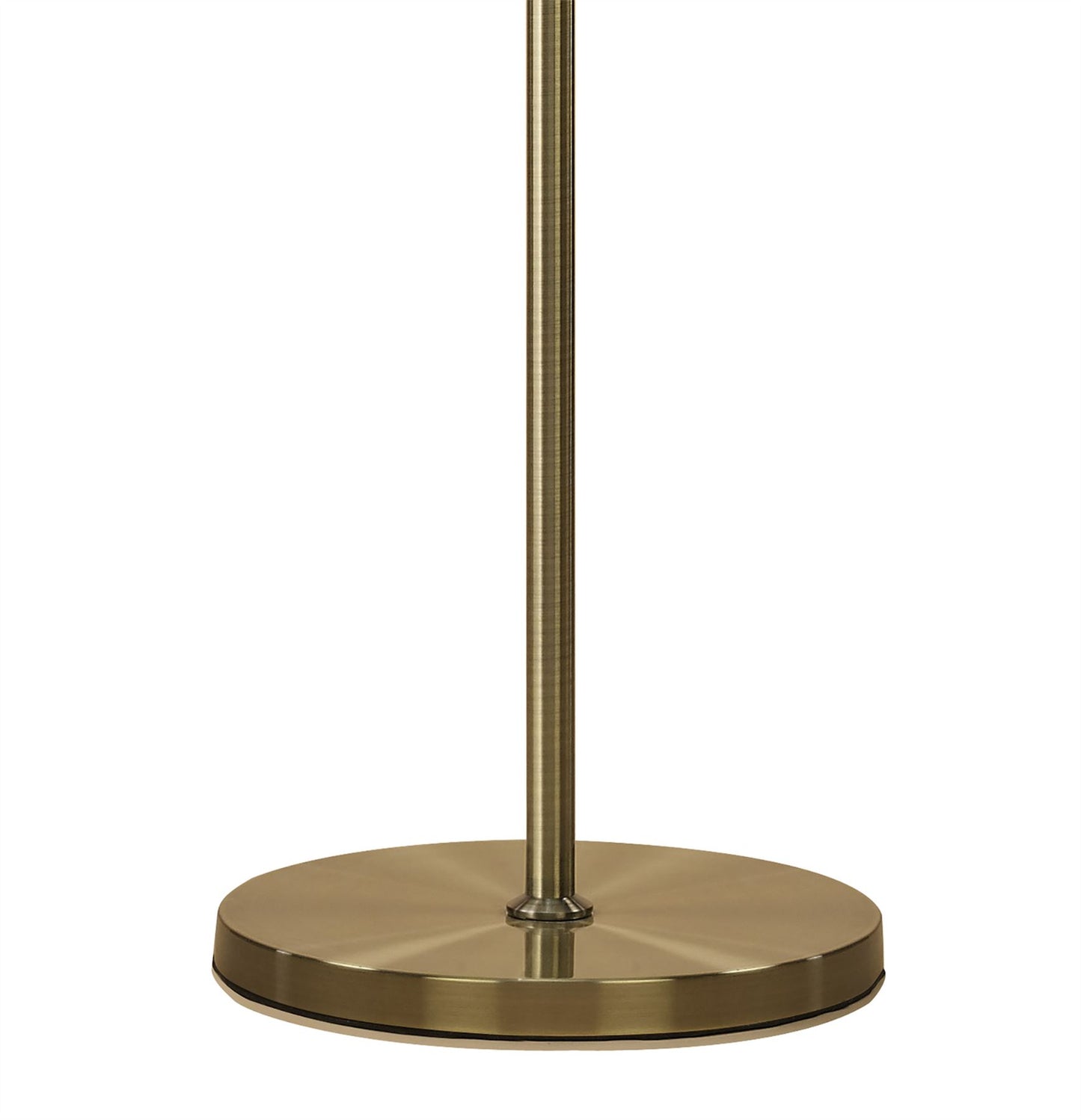 Mantra M3889 Tiffany Floor Lamp 3+3 Light E27+G9, Antique Brass with Soft Bronze Shade & Clear Crystal