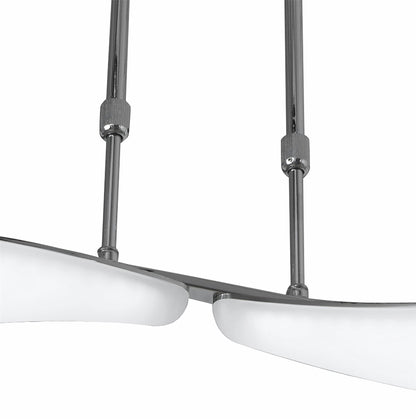 Mantra Mistral LED M3804 Mistral Telescopic 24W LED Line 3000K, 2160lm, Polished Chrome, Frosted Acrylic, 3yrs Warranty - M3804 Ceiling