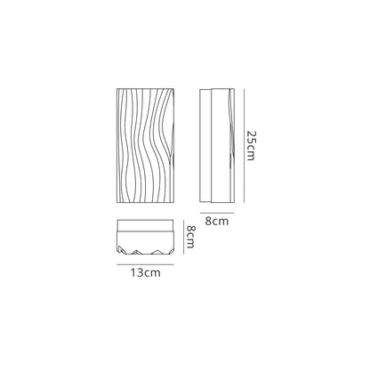 Mantra M5047 Arena Wall Light 12W LED White IP44 3000K, 720lm, Polished Chrome/White Acrylic, 3yrs Warranty