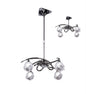 Mantra M0802 Fragma Telescopic Semi Flush Convertible 4 Light G9, Polished Chrome