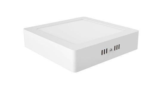 Techtouch Intego SM Ecovision Intego Surface Mounted Ecovision, 170mm, Square, 12W LED, Pure White, 6400K, 1000lm, 120°, White Frame, Inc. Driver, 2yrs Warranty