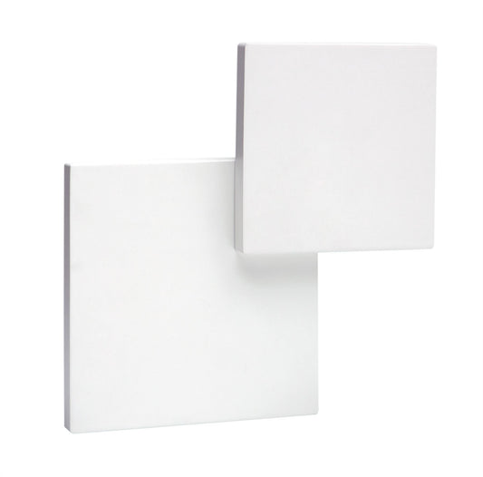 Mantra Fusion MC0141 Tahiti Wall Light Squares 5W LED 3000K Matt White, 285lm,, 3yrs Warranty