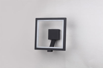 Mantra Fusion Rodas Wall Light, 9.5W LED, 3000K, 700lm, IP65, Anthracite, 3yrs Warranty