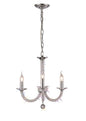 Diyas Elena 52cm  3 Light E14 Polished Chrome/Crystal Ceiling Pendant Light Fitting