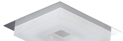 Mantra Fusion Marcel Recessed Down Light 6W LED Square 3000K IP44, 550lm, Polished Chrome/Frosted Acrylic, Cut Out: 70mm, Driver Included, 3yrs Warranty