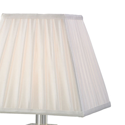 Diyas Dusit Crystal Table Lamp WITHOUT SHADE 1 Light E14 Silver Finish