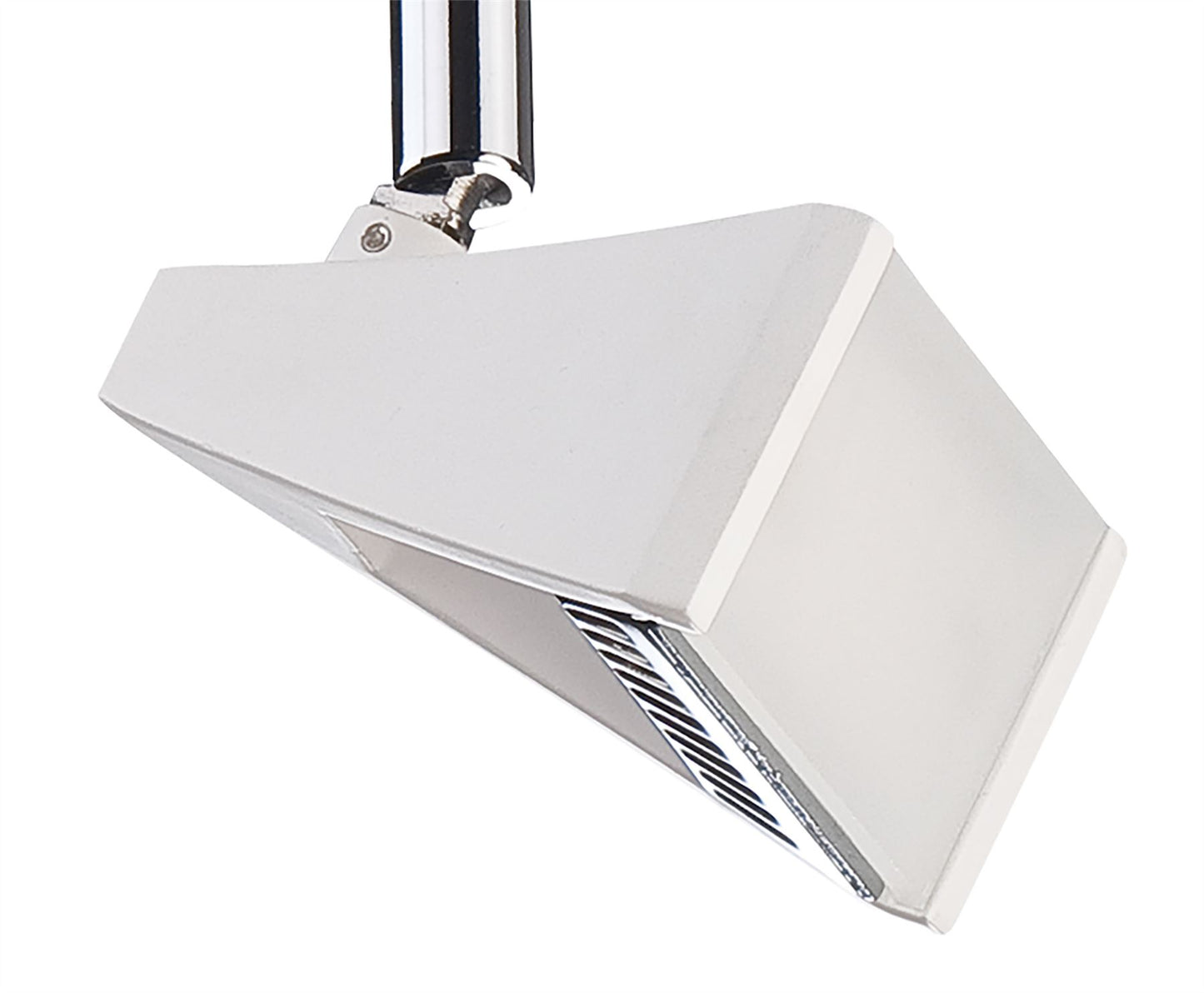 Mantra Fusion Filippo Telescopic Spot Light 1 Light 5W 3000K, 450lm, Matt White/Polished Chrome, 3yrs Warranty