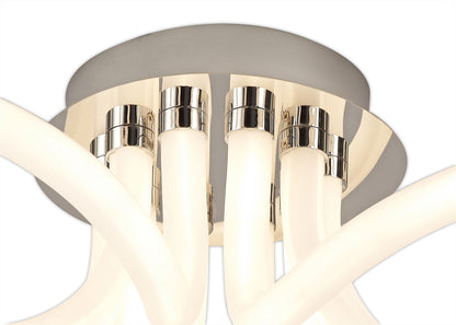 Mantra Knot LED II Knot II Ceiling Light, 60W LED, 3000K, 4500lm, IP20, Chrome, 3yrs Warranty