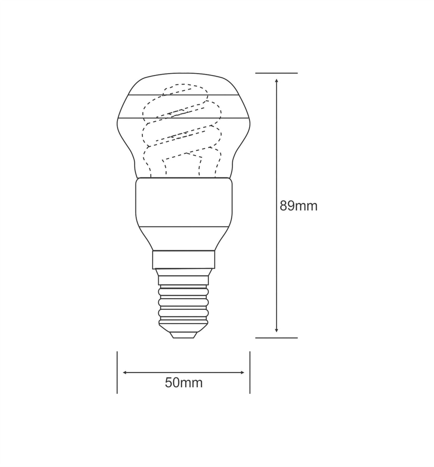 Luxram Focus Supreme R50 E14 9W Natural White 4000K Compact Fluorescent Compact