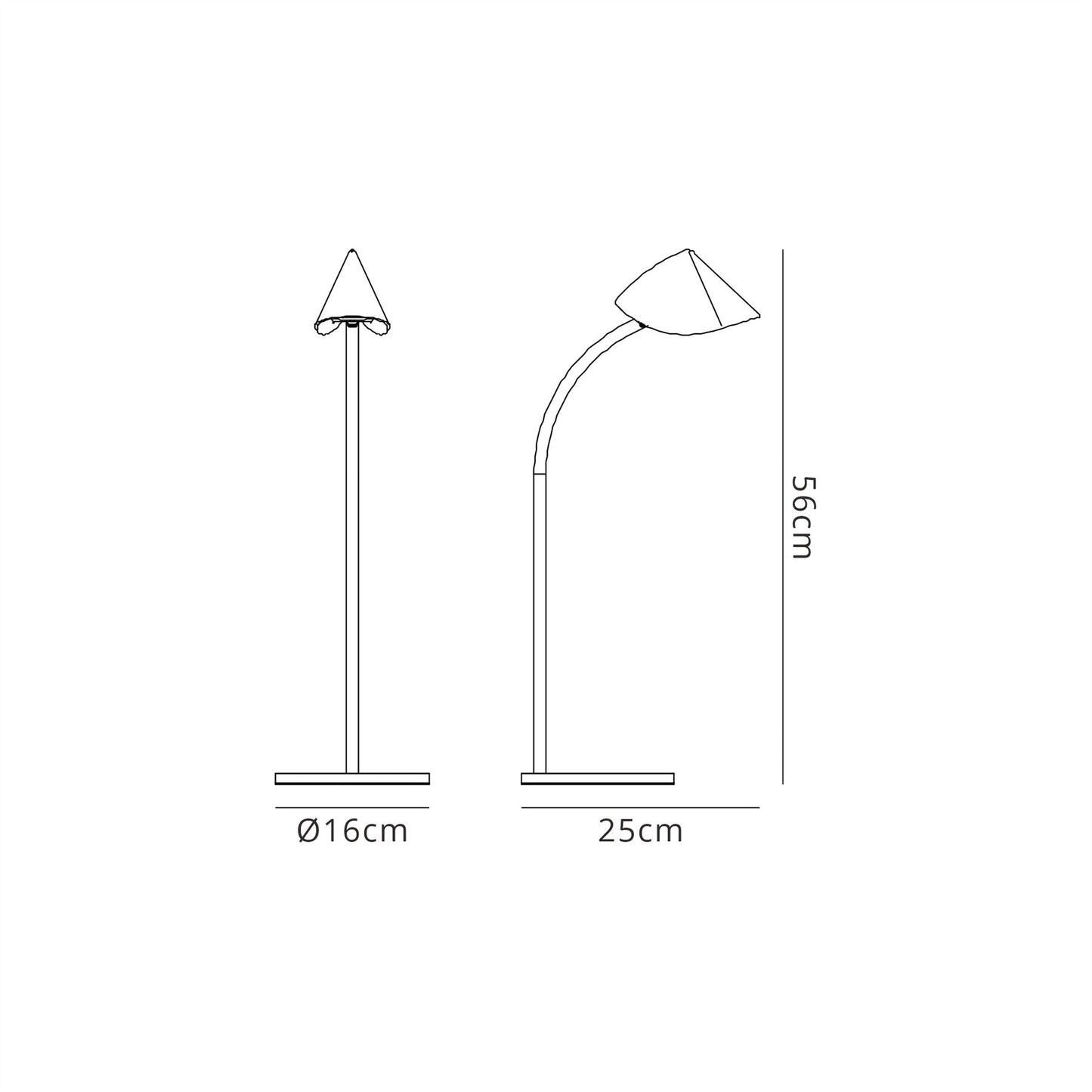 Mantra Capuccina Large 1 Light Table Lamp, 8.5W LED, 3000K, 610lm, White, 3yrs Warranty
