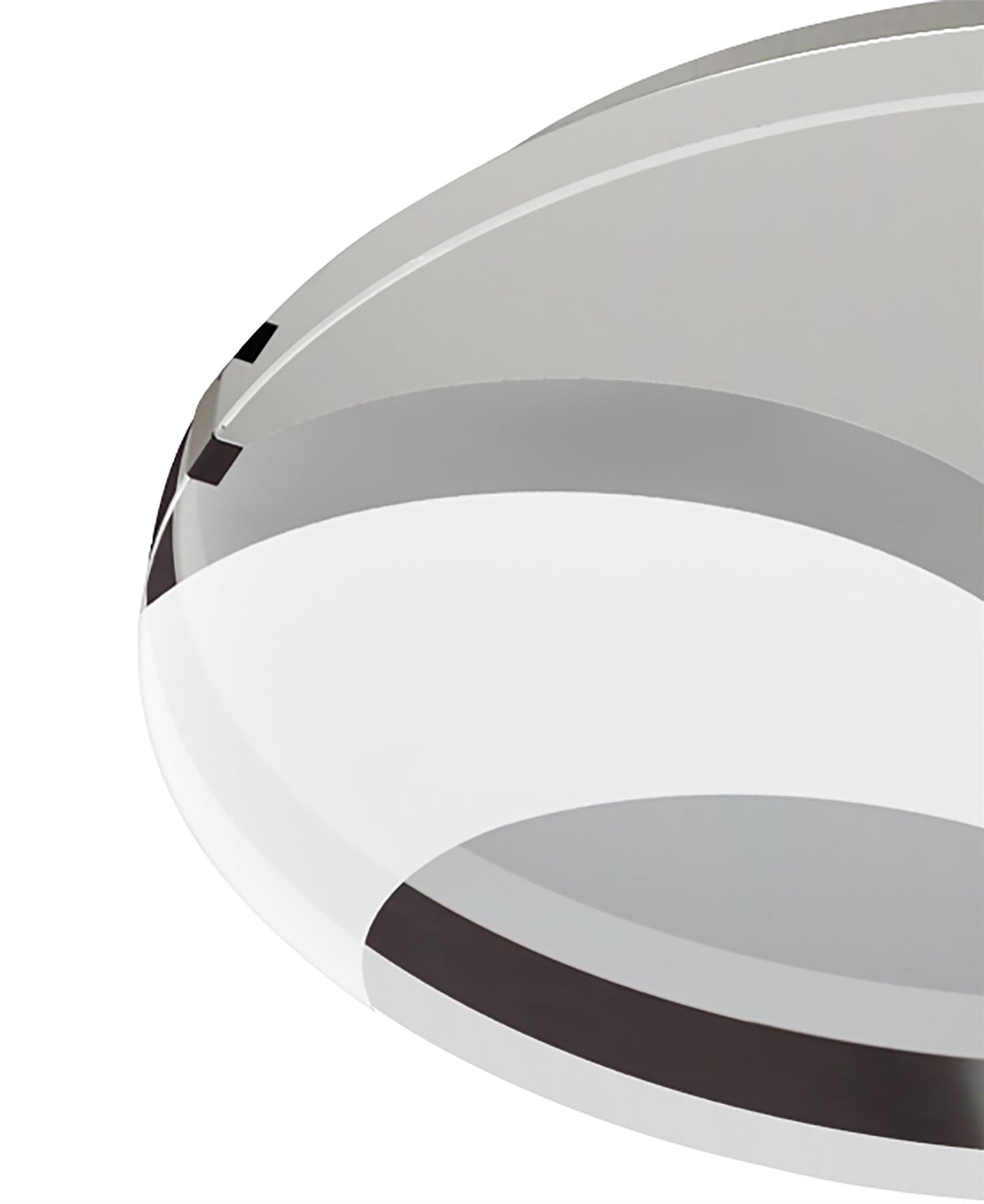 Mantra Fusion Jersey 45cm Ceiling 20W LED Round 3000K, 1800lm, Polished Chrome/Opal White Glass, 3yrs Warranty Ceiling