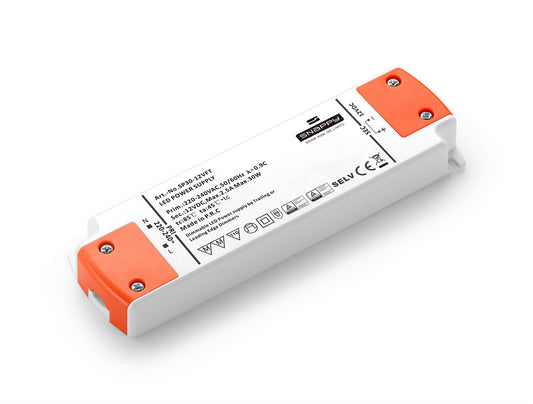 Snappy SP, 30W, Constant Voltage Triac Dimmable PC LED Driver, 12VDC, IP20, Screw Connection, 3yrs Warranty.