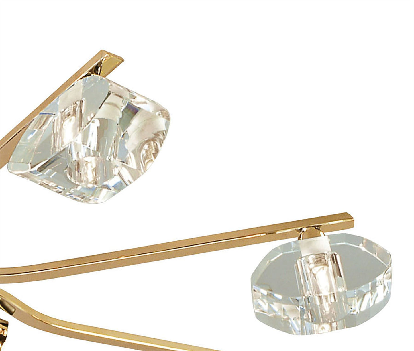 Mantra Alfa 80cm Semi Flush 8 Light G9 French Gold