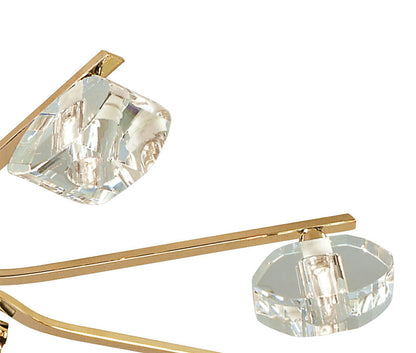 Mantra Alfa 80cm Semi Flush 8 Light G9 French Gold