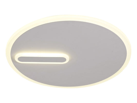 Mantra Fusion Clock 46.8cm Ceiling 47cm Round, 40W LED, 4000K, 2800lm, Sand White, 3yrs Warranty Ceiling