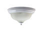 Diyas Flush Fitting White Finish Flush  Light 30cm 2 X 60W Ceiling Light Fitting