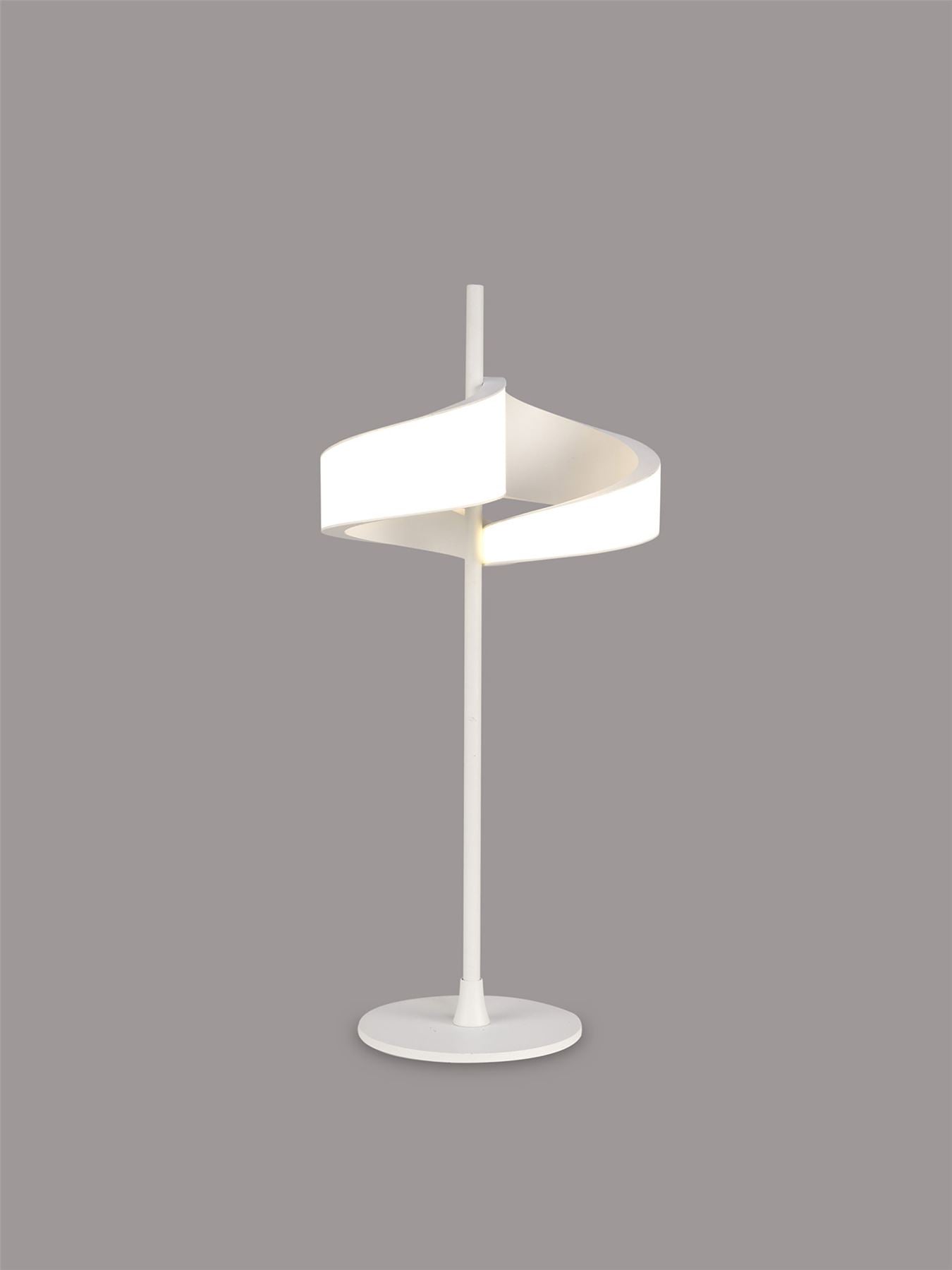 Mantra Tsunami 2 Light Table Lamp, 12W LED, 3000K, 900lm, Sand White, 3yrs Warranty