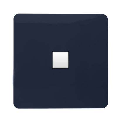 Trendi Switch 1 Gang RJ45 Cat 6 Modern Designer PC Ethernet Socket in Navy