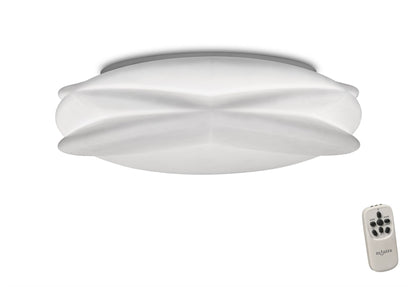 Mantra M5956 Lascas Flush 54cm Round 55W LED 3000-6500K Tuneable, 3800lm, Remote ControlWhite, 3yrs Warranty - M5956 Ceiling