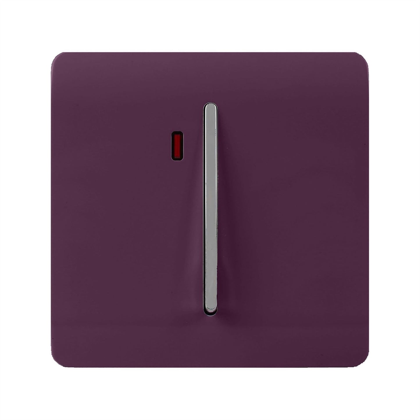 Trendi Artistic Modern Glossy 45 A Tactile Light Switch & Neon Insert Plum