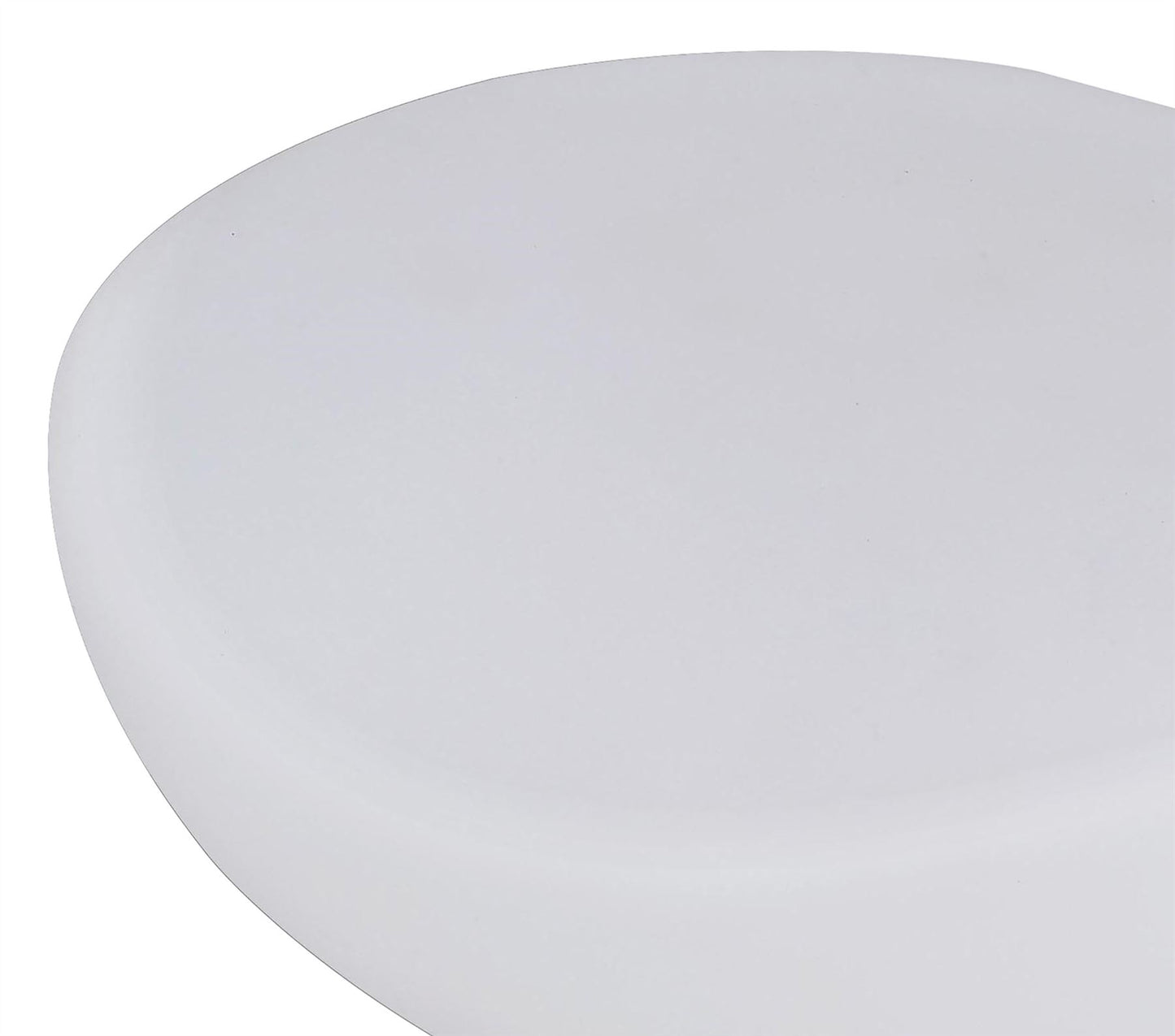 Mantra M4898 Opal Table Lamp 1 Light E27, Polished Chrome/Frosted White Glass