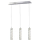 Diyas Galaxy Linear  3 Drop LED 4000K 3 X 3W Polished Chrome, Crystal Ceiling Pendant Light Fitting