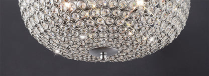 Diyas Vado 35cm Semi Flush 5 Light G9 Polished Chrome/Crystal