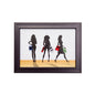 Diyas Home Crystal Wall Art (DH) Glamour Ladies and Handbags, Black Frame, Blue, Clear, Green, Red Crystal Framed